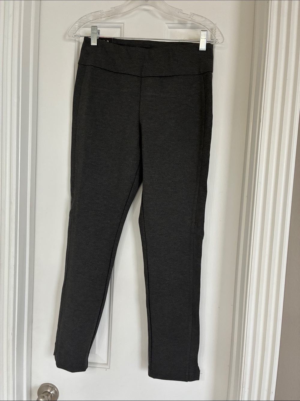 Express Women's Charcoal Skinny Pull-On Ponte Pant